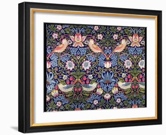 'The Strawberry Thief', textile designed by William Morris, 1883-William Morris-Framed Giclee Print