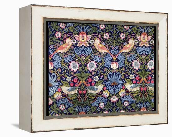 'The Strawberry Thief', textile designed by William Morris, 1883-William Morris-Framed Premier Image Canvas