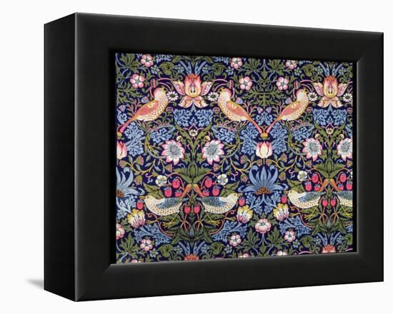 'The Strawberry Thief', textile designed by William Morris, 1883-William Morris-Framed Premier Image Canvas