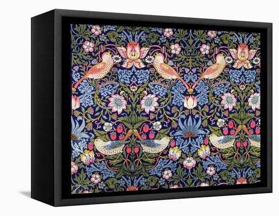 'The Strawberry Thief', textile designed by William Morris, 1883-William Morris-Framed Premier Image Canvas