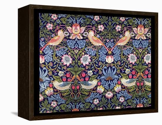 'The Strawberry Thief', textile designed by William Morris, 1883-William Morris-Framed Premier Image Canvas