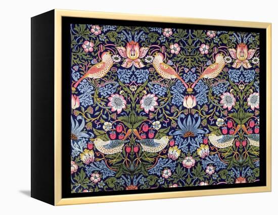 'The Strawberry Thief', textile designed by William Morris, 1883-William Morris-Framed Premier Image Canvas