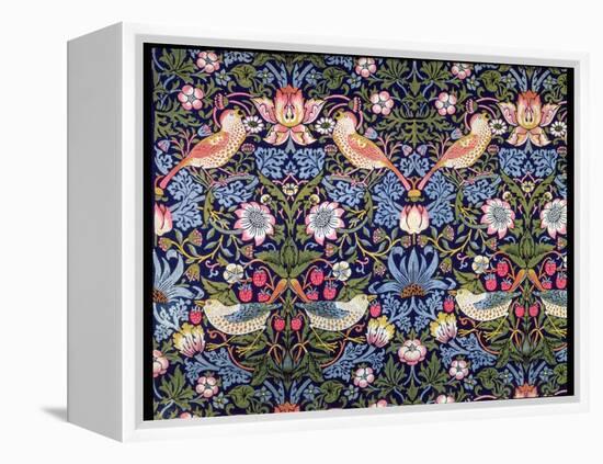 'The Strawberry Thief', textile designed by William Morris, 1883-William Morris-Framed Premier Image Canvas