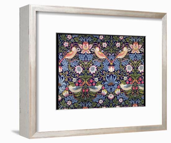 'The Strawberry Thief', textile designed by William Morris, 1883-William Morris-Framed Giclee Print