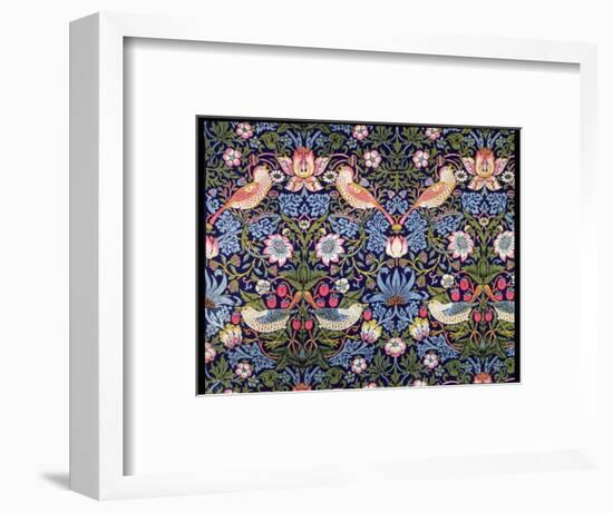 'The Strawberry Thief', textile designed by William Morris, 1883-William Morris-Framed Giclee Print