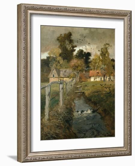 The Stream, C.1895-Fritz Thaulow-Framed Giclee Print