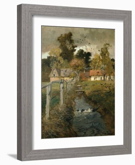 The Stream, C.1895-Fritz Thaulow-Framed Giclee Print