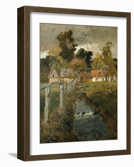 The Stream, C.1895-Fritz Thaulow-Framed Giclee Print