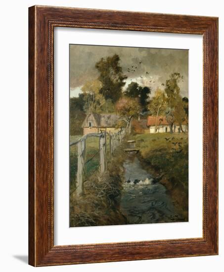 The Stream, C.1895-Fritz Thaulow-Framed Giclee Print