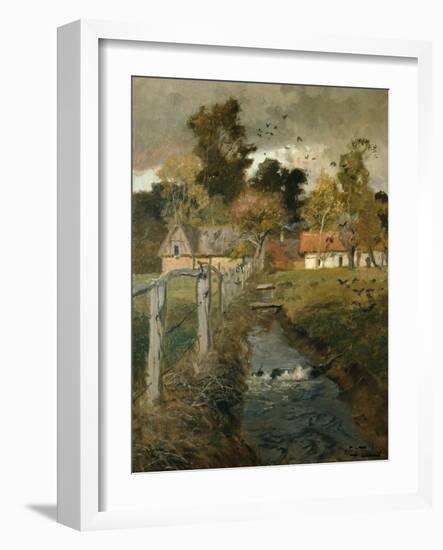 The Stream, C.1895-Fritz Thaulow-Framed Giclee Print