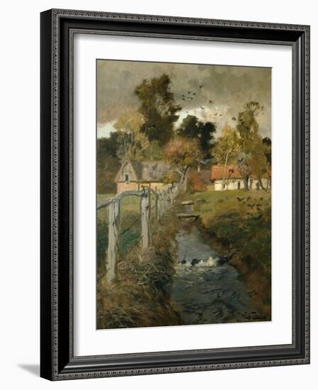 The Stream, C.1895-Fritz Thaulow-Framed Giclee Print