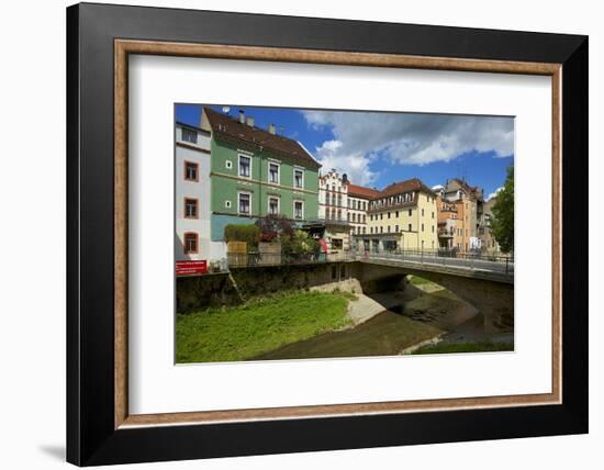 The Stream Triebisch in the Old Town of Mei§en-Uwe Steffens-Framed Photographic Print