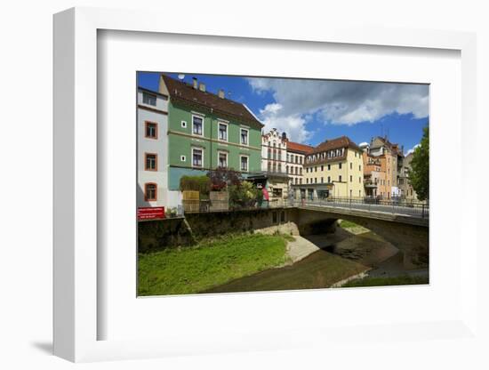 The Stream Triebisch in the Old Town of Mei§en-Uwe Steffens-Framed Photographic Print