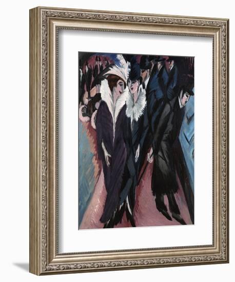 The Street, 1913-Ernst Ludwig Kirchner-Framed Giclee Print