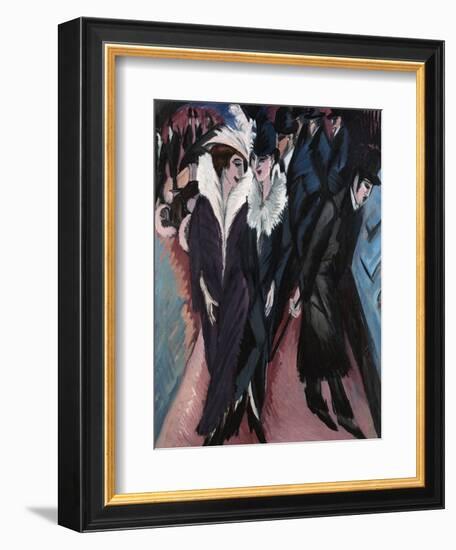 The Street, 1913-Ernst Ludwig Kirchner-Framed Giclee Print