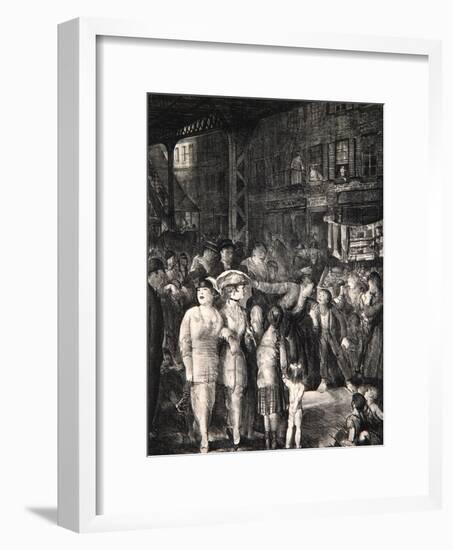 The Street, 1917-George Wesley Bellows-Framed Giclee Print