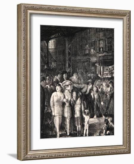 The Street, 1917-George Wesley Bellows-Framed Giclee Print