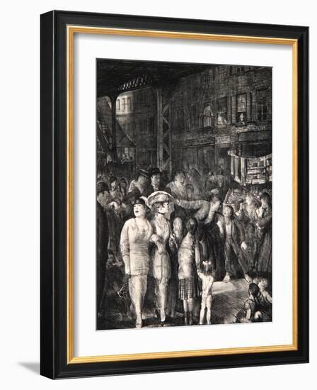 The Street, 1917-George Wesley Bellows-Framed Giclee Print