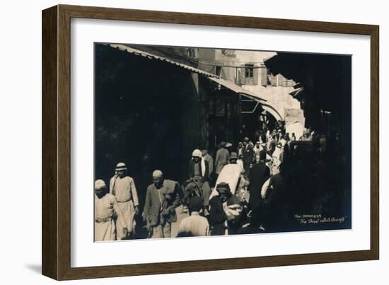 The Street Called Straight, Damascus, Syria, 1936-null-Framed Photographic Print