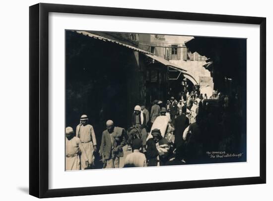 The Street Called Straight, Damascus, Syria, 1936-null-Framed Photographic Print