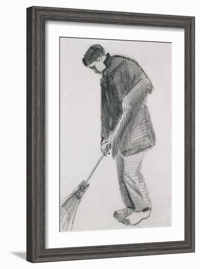 The Street Cleaner-Vincent van Gogh-Framed Giclee Print