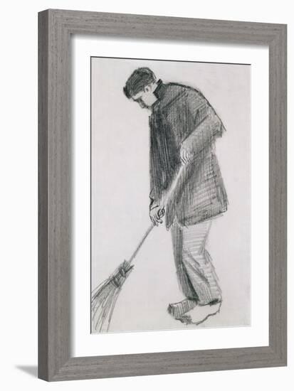 The Street Cleaner-Vincent van Gogh-Framed Giclee Print