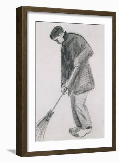The Street Cleaner-Vincent van Gogh-Framed Giclee Print