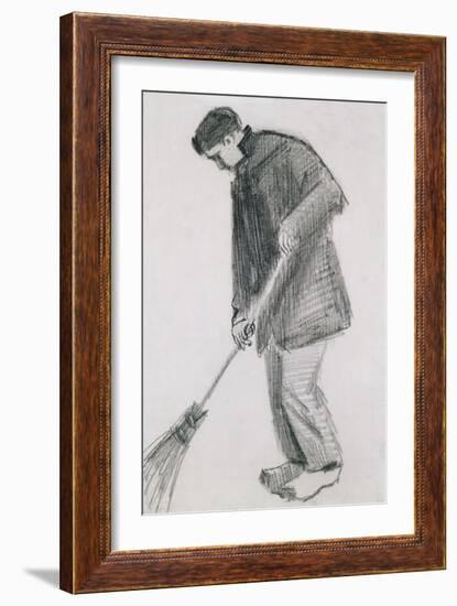 The Street Cleaner-Vincent van Gogh-Framed Giclee Print
