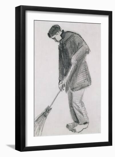 The Street Cleaner-Vincent van Gogh-Framed Giclee Print