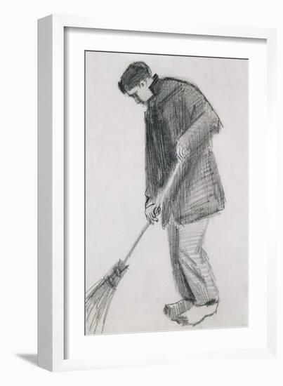 The Street Cleaner-Vincent van Gogh-Framed Giclee Print