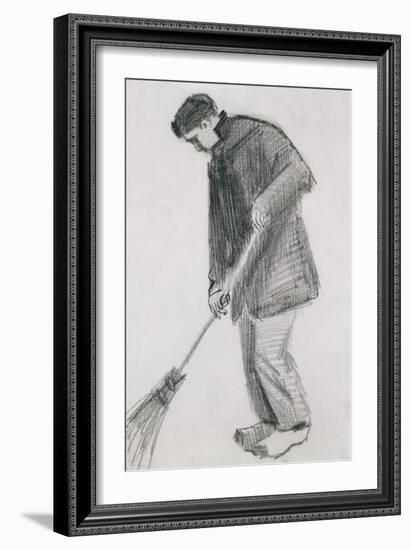 The Street Cleaner-Vincent van Gogh-Framed Giclee Print