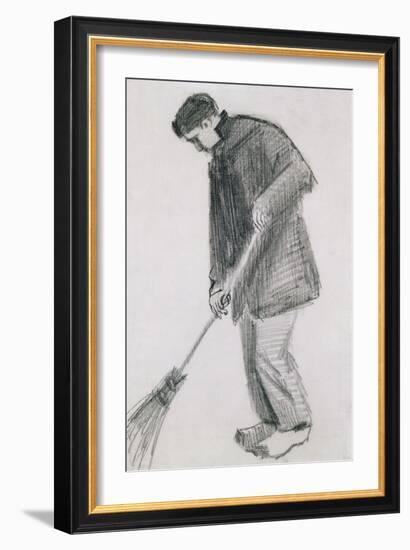 The Street Cleaner-Vincent van Gogh-Framed Giclee Print