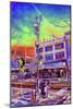 The Street Corner-Tom Kelly-Mounted Giclee Print