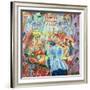 The Street Enters the House, 1911-Umberto Boccioni-Framed Giclee Print