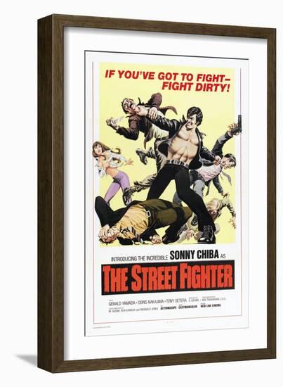 The Street Fighter, (aka The Street Fighter, aka Gekitotsu! Satsujin Ken), Sonny Chiba, 1974-null-Framed Art Print