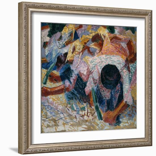 The Street Pavers, 1914-Umberto Boccioni-Framed Giclee Print