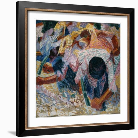 The Street Pavers, 1914-Umberto Boccioni-Framed Giclee Print