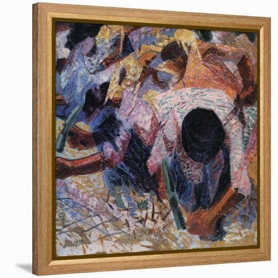 The Street Pavers-Umberto Boccioni-Framed Premier Image Canvas