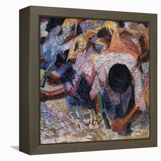 The Street Pavers-Umberto Boccioni-Framed Premier Image Canvas