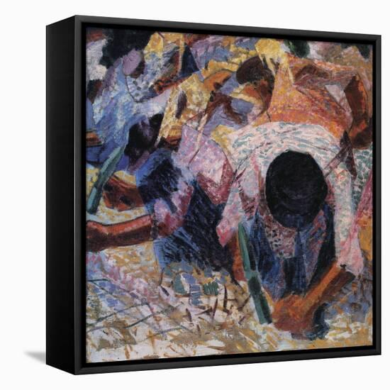 The Street Pavers-Umberto Boccioni-Framed Premier Image Canvas