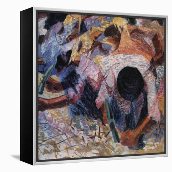 The Street Pavers-Umberto Boccioni-Framed Premier Image Canvas