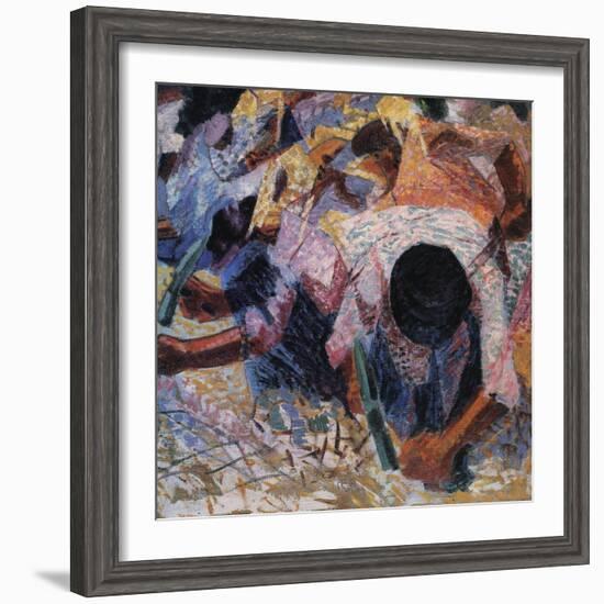 The Street Pavers-Umberto Boccioni-Framed Giclee Print