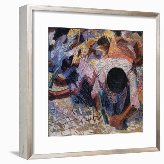 The Street Pavers-Umberto Boccioni-Framed Giclee Print