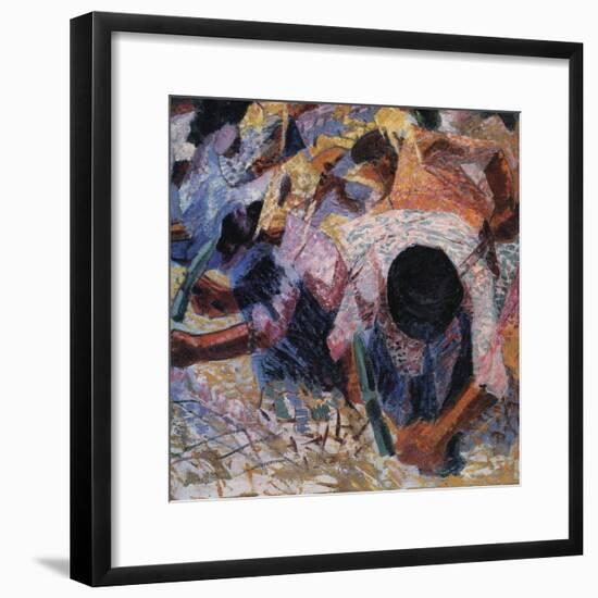 The Street Pavers-Umberto Boccioni-Framed Giclee Print