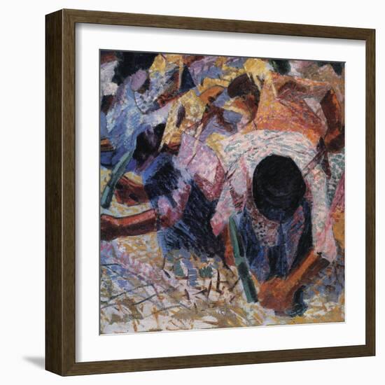 The Street Pavers-Umberto Boccioni-Framed Giclee Print