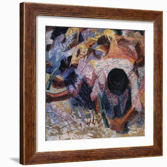 The Street Pavers-Umberto Boccioni-Framed Giclee Print