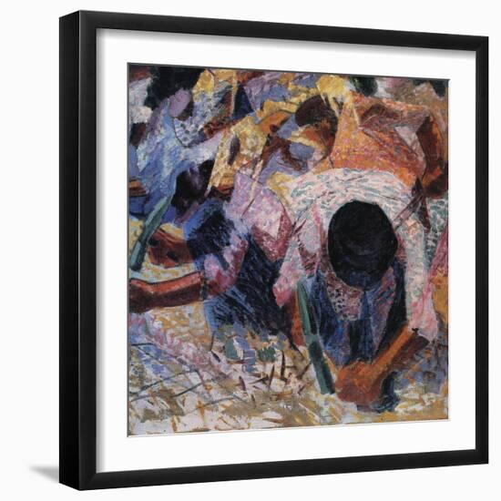 The Street Pavers-Umberto Boccioni-Framed Giclee Print