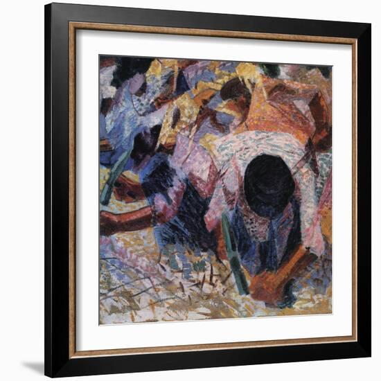 The Street Pavers-Umberto Boccioni-Framed Giclee Print