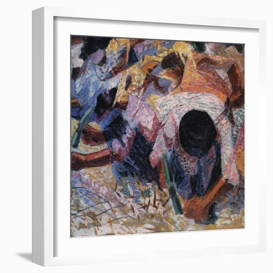 The Street Pavers-Umberto Boccioni-Framed Giclee Print