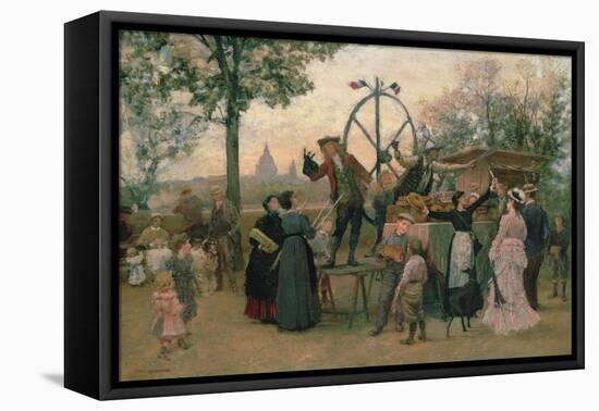 The Street Players-Marie Francois Firmin-Girard-Framed Premier Image Canvas